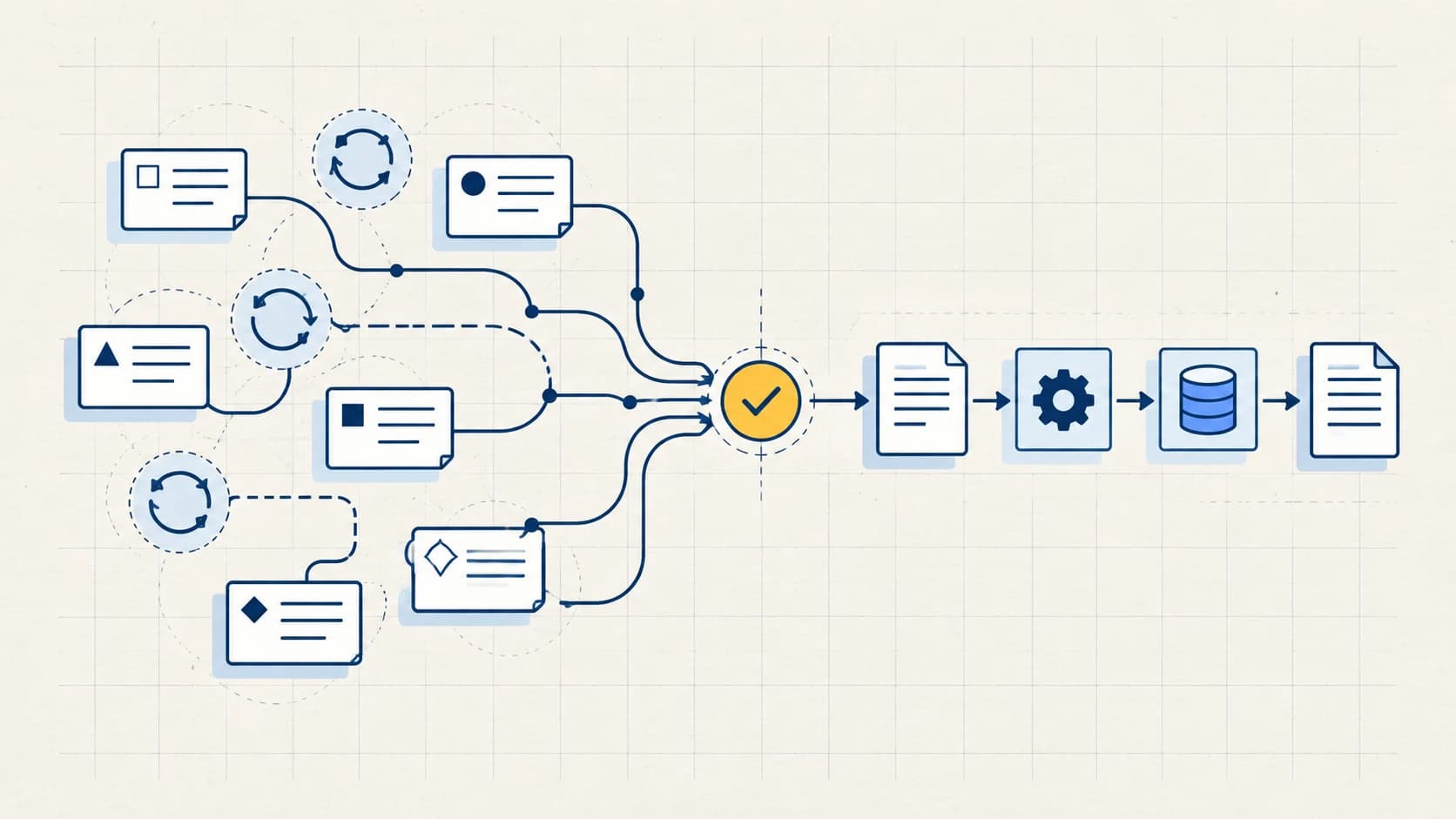 Several repeat-work notes narrow to one checked AI workflow before it connects to the business system.